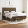Boxspringbett mit dunkelbrauner Stoffmatratze 180x200 cm von , Betten und Lattenroste - Ref: Foro24-3137016, Preis: 621,61 €,...