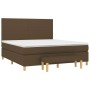 Boxspringbett mit dunkelbrauner Stoffmatratze 180x200 cm von , Betten und Lattenroste - Ref: Foro24-3137016, Preis: 621,61 €,...