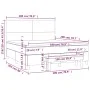 Box spring bed with dark brown fabric mattress 180x200 cm by , Beds and slatted bases - Ref: Foro24-3137016, Price: 632,84 €,...