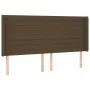 Cama box spring colchón luces LED tela marrón oscuro 160x200cm de , Camas y somieres - Ref: Foro24-3138408, Precio: 545,89 €,...