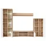 Wohnzimmer-TV-Wandschrank mit LED-Leuchten Sonoma-Eiche und Weiß von vidaXL, TV-Möbel - Ref: Foro24-246030, Preis: 441,99 €, ...