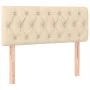 Box spring bed with cream fabric mattress 90x200 cm by , Beds and slatted bases - Ref: Foro24-3140270, Price: 279,35 €, Disco...
