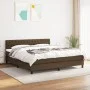 Boxspringbett mit dunkelbrauner Stoffmatratze 180x200 cm von , Betten und Lattenroste - Ref: Foro24-3140316, Preis: 545,66 €,...