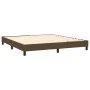 Box spring bed with dark brown fabric mattress 180x200 cm by , Beds and slatted bases - Ref: Foro24-3140316, Price: 545,66 €,...