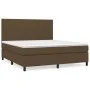 Box spring bed with dark brown fabric mattress 180x200 cm by , Beds and slatted bases - Ref: Foro24-3141636, Price: 597,81 €,...