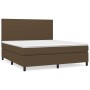 Boxspringbett mit dunkelbrauner Stoffmatratze 180x200 cm von , Betten und Lattenroste - Ref: Foro24-3141636, Preis: 597,58 €,...