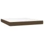 Box spring bed with dark brown fabric mattress 160x200 cm by , Beds and slatted bases - Ref: Foro24-3141868, Price: 528,95 €,...