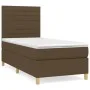 Box spring bed with dark brown fabric mattress 80x200 cm by , Beds and slatted bases - Ref: Foro24-3142372, Price: 318,24 €, ...
