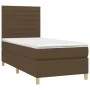 Box spring bed with dark brown fabric mattress 80x200 cm by , Beds and slatted bases - Ref: Foro24-3142372, Price: 318,24 €, ...