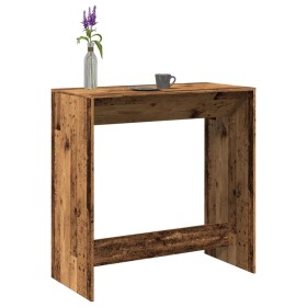 Mesa alta de bar madera ingeniería envejecida 102x50x103,5 cm en Mesas de cocina y de comedor | Comprar online en Foro24