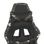 Silla gaming con reposapiés cuero sintético negro camuflaje de , Sillones para videojuegos - Ref: Foro24-3143686, Precio: 127...