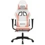 Gaming-Stuhl mit Fußstütze aus weißem und rosa Kunstleder von , Gaming-Stühle - Ref: Foro24-3143708, Preis: 125,03 €, Rabatt: %
