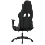 Gaming-Stuhl mit Fußstütze aus schwarzgrauem Kunstleder von , Gaming-Stühle - Ref: Foro24-3143703, Preis: 135,16 €, Rabatt: %