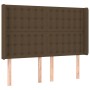 Box spring bed mattress LED lights dark brown fabric 140x200cm by , Beds and slatted bases - Ref: Foro24-3138640, Price: 519,...