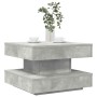 Mesa de centro giratoria 360 grados gris hormigón 50x50x34,5 cm en Mesas de centro | Comprar online en Foro24
