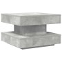 Mesa de centro giratoria 360 grados gris hormigón 50x50x34,5 cm en Mesas de centro | Comprar online en Foro24