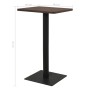 Bistrotisch in dunkelgrauer Aschefarbe, 78,5x78,5x107 cm. von , Küchen- und Esstische - Ref: Foro24-321929, Preis: 140,76 €, ...