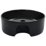 Lavabo con rebosadero 36x13 cm cerámica negro de vidaXL, Lavabos - Ref: Foro24-143912, Precio: 67,17 €, Descuento: %