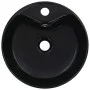 Washbasin with overflow 36x13 cm black ceramic by vidaXL, Sinks - Ref: Foro24-143912, Price: 53,78 €, Discount: %