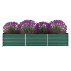 Grünes Gartenbett aus verzinktem Stahl, 240 x 80 x 45 cm von , Töpfe und Pflanzgefäße - Ref: Foro24-44843, Preis: 66,89 €, Ra...