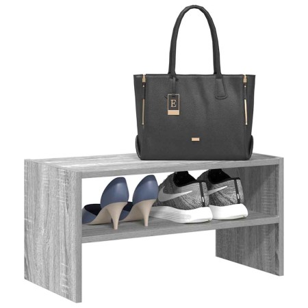 Zapatero apilable gris sonoma 60x30x30,5 cm en Zapateros y organizadores de calzado | Comprar online en Foro24