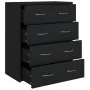 Sideboard mit 4 Schubladen schwarz 60x30,5x71 cm von , Sideboards - Ref: Foro24-342577, Preis: 90,79 €, Rabatt: %