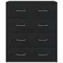 Aparador con 4 cajones negro 60x30,5x71 cm de , Aparadores - Ref: Foro24-342577, Precio: 90,79 €, Descuento: %