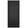 Sideboard with 4 drawers black 60x30.5x71 cm by , Sideboards - Ref: Foro24-342577, Price: 91,44 €, Discount: %