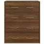 Sideboard with 4 drawers brown oak 60x30.5x71 cm by , Sideboards - Ref: Foro24-342582, Price: 104,80 €, Discount: %