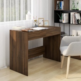 Schreibtisch aus eichenbraunem Holzwerkstoff, 101 x 50 x 76,5 cm von , Schreibtische - Ref: Foro24-812998, Preis: 109,88 €, R...
