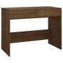 Escritorio madera de ingeniería marrón roble 101x50x76,5 cm de , Escritorios - Ref: Foro24-812998, Precio: 114,99 €, Descuent...