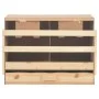 Chicken nesting box with 2 pine wood compartments 63x40x45 cm by vidaXL, Egg incubators - Ref: Foro24-170652, Price: 69,49 €,...