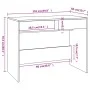 Schreibtisch aus eichenbraunem Holzwerkstoff, 101 x 50 x 76,5 cm von , Schreibtische - Ref: Foro24-812998, Preis: 107,04 €, R...