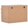 Chicken nesting box with 2 pine wood compartments 63x40x45 cm by vidaXL, Egg incubators - Ref: Foro24-170652, Price: 69,49 €,...