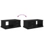 Mesa de Café Roble Negro 90 x 50 x 35 cm Madera de ingeniería en Mesas de centro | Comprar online en Foro24