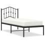 Bettgestell mit schwarzem Metallkopfteil 75x190 cm von , Betten und Lattenroste - Ref: Foro24-373779, Preis: 71,34 €, Rabatt: %