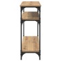 Mesa Consola con estante Roble artesanal 100 x 29 x 75 cm en Mesas auxiliares | Comprar online en Foro24