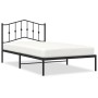 Estructura de cama con cabecero metal negro 107x203 cm de , Camas y somieres - Ref: Foro24-373785, Precio: 68,24 €, Descuento: %