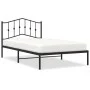 Estructura de cama con cabecero metal negro 107x203 cm de , Camas y somieres - Ref: Foro24-373785, Precio: 67,30 €, Descuento: %