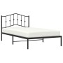 Estructura de cama con cabecero metal negro 107x203 cm de , Camas y somieres - Ref: Foro24-373785, Precio: 68,24 €, Descuento: %