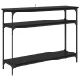 Mesa Consola Roble Negro 100 x 29 x 75 cm Madera de ingeniería en Mesas auxiliares | Comprar online en Foro24