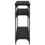 Mesa Consola Roble Negro 100 x 29 x 75 cm Madera de ingeniería en Mesas auxiliares | Comprar online en Foro24