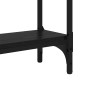 Mesa Consola Roble Negro 100 x 29 x 75 cm Madera de ingeniería en Mesas auxiliares | Comprar online en Foro24