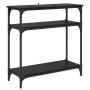 Mesa Consola Roble Negro 75 x 29 x 75 cm Madera de ingeniería en Mesas auxiliares | Comprar online en Foro24