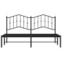 Bed frame with black metal headboard 180x200 cm by , Beds and slatted bases - Ref: Foro24-373793, Price: 110,81 €, Discount: %