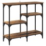 Mesa Consola con estante Madera envejecida 80 x 29 x 75 cm en Mesas auxiliares | Comprar online en Foro24