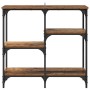 Mesa Consola con estante Madera envejecida 80 x 29 x 75 cm en Mesas auxiliares | Comprar online en Foro24