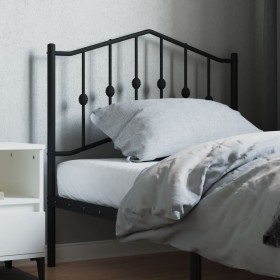 Kopfteil aus schwarzem Metall, 90 cm von , Kopf- und Fußteile - Ref: Foro24-373817, Preis: 23,23 €, Rabatt: %