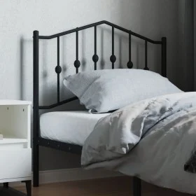 Kopfteil aus schwarzem Metall, 90 cm von , Kopf- und Fußteile - Ref: Foro24-373817, Preis: 22,87 €, Rabatt: %