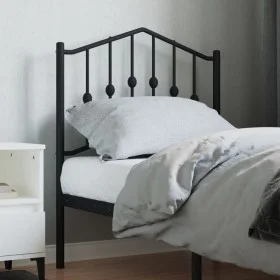 Schwarzes Metallkopfteil 75 cm von , Kopf- und Fußteile - Ref: Foro24-373815, Preis: 21,16 €, Rabatt: %